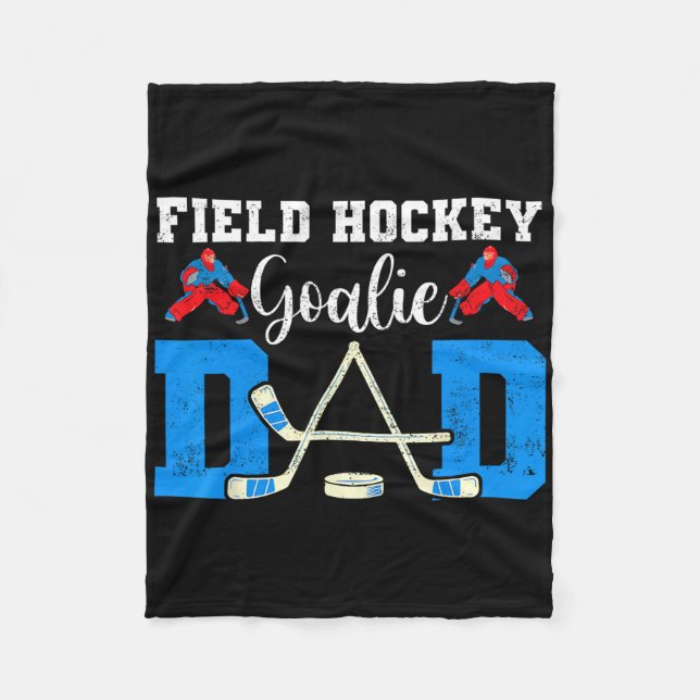 Cobertor De Velo Field Hockey Goalie Dad Tees For Women Men Hockey  (Frente)