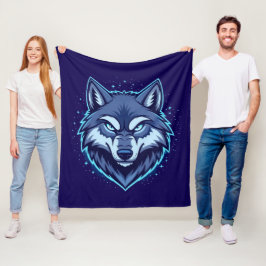 Cobertor De Velo Fierce Wolf – Symbol of Strength and Freedom