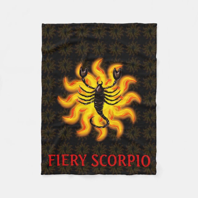 Cobertor De Velo Fiery Scorpio (Frente)