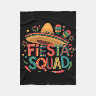 Cobertor De Velo Fiesta Squad Cinco De Mayo Mexicano Fiesta Para Ho