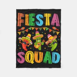 Cobertor De Velo Fiesta Squad Cinco De Mayo Para Homens, Mulheres E