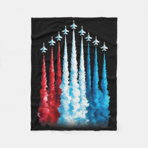 Cobertor De Velo Fighter Jets American Flag Para O Dia 4 De Julho P