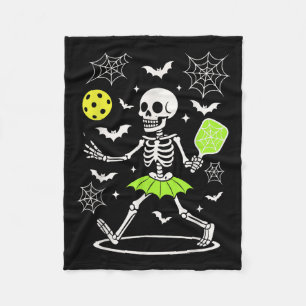 Cobertor De Velo Figurino de Halloween de Pickleball, Skelet de Est