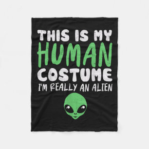 Cobertor De Velo Figurino Humano Saboroso Eu sou Alienígena Extrate