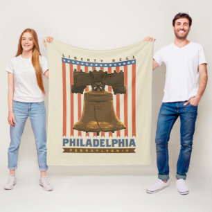 Cobertor De Velo Filadélfia   Liberty Bell