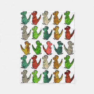 Cobertor De Velo Fileiras da cobertura do velo de T-Rex