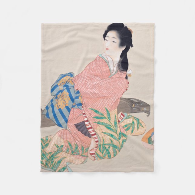 Cobertor De Velo Filha Miyuki (Bela Dama Japonesa) (Asiática) (Frente)