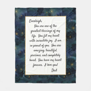 Cobertor De Velo Filha Orgulhosa de Você