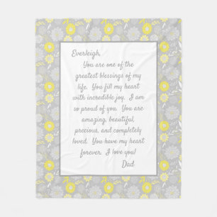 Cobertor De Velo Filha Orgulhosa de Você