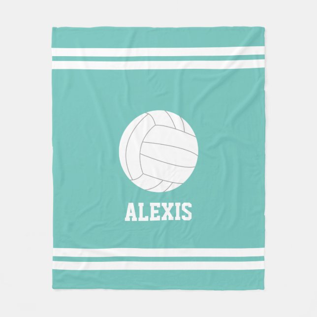 Cobertor De Velo Filhos Personalizados De Voleibol (Frente)