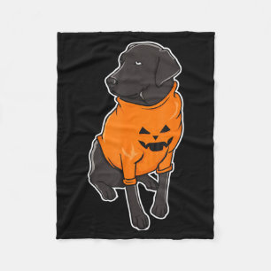 Cobertor De Velo Filhote de cachorro labrador preto mestiço Hallowe