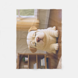 Cobertor De Velo Filhote de Shar Pei - Serenidade Suave por WangWan