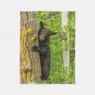 Cobertor De Velo Filhote de Urso Negro Minnesota
