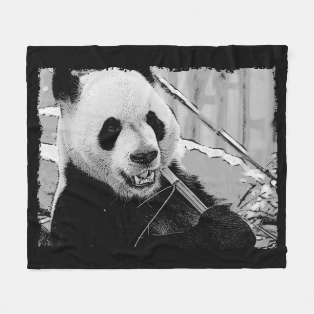 Cobertor De Velo Filhote de Urso Panda Fofo (Frente (Horizontal))