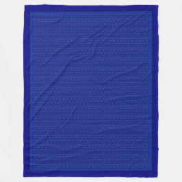 Cobertor De Velo Filigrana escura sobre Cobalt Blue Fleece Blanket