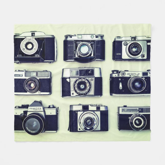 Cobertor De Velo Filmagem da câmera Vintage (Frente (Horizontal))