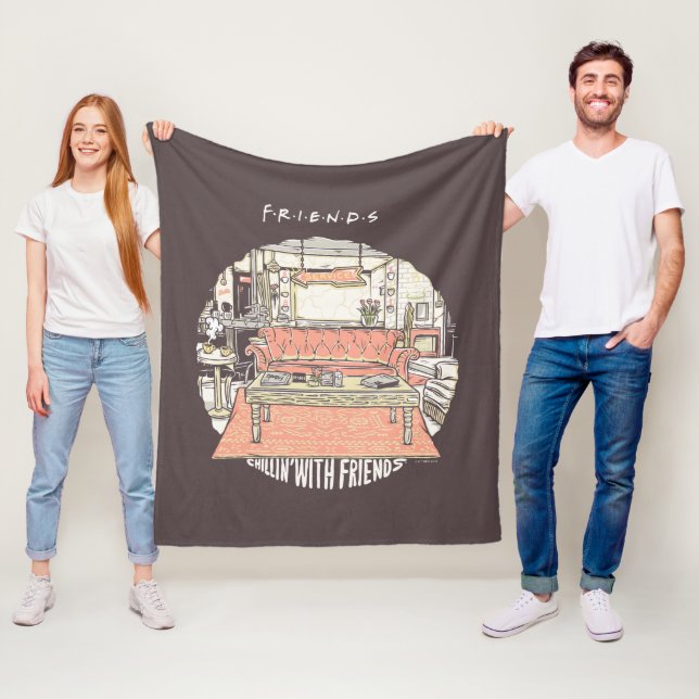 Cobertor De Velo Filmando com Cartoon FRIENDS™ (In Situ)