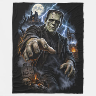 Cobertor De Velo Filme de Terror Clássico do Monstro de Frankenstei