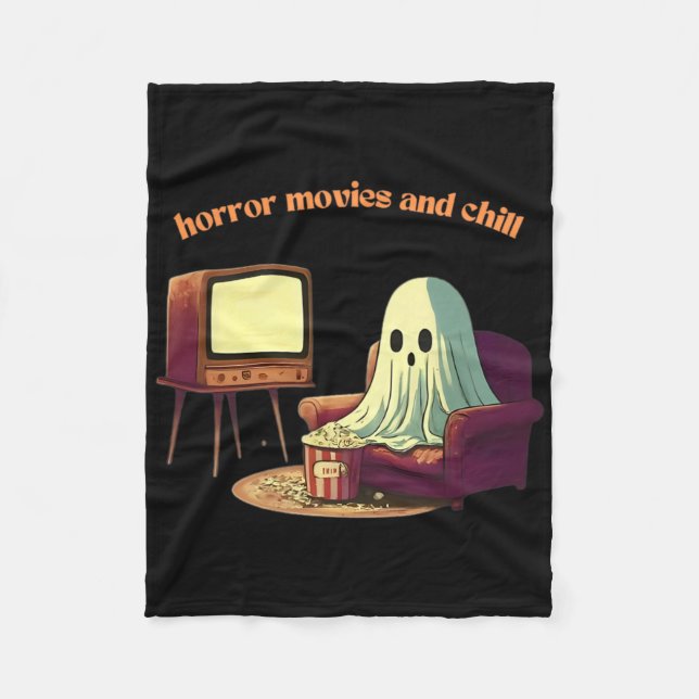 Cobertor De Velo Filmes De Ódio Bonito E Fantasma De Halloween Chil (Frente)