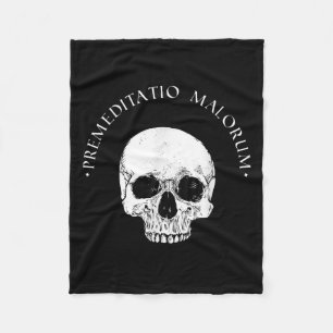 Cobertor De Velo Filosofia Estática Premeditação Malorum Skull Stoi