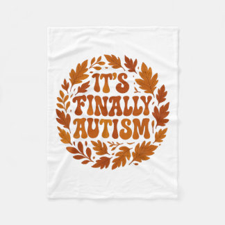 Cobertor De Velo Finalmente é Autismo outono