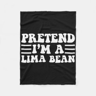 Cobertor De Velo Fingir que sou um bean Lima - Dia de as Bruxas eng