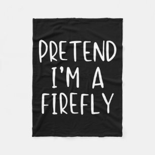 Cobertor De Velo Fingir que sou uma fantasia de Firefly Halloween S