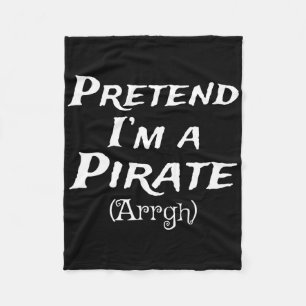 Cobertor De Velo Fingir que sou uma pirata festeira de fantasias no
