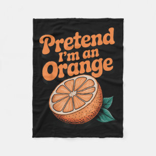 Cobertor De Velo Finja que sou uma laranja