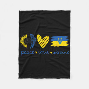 Cobertor De Velo Fique Com Paz Ucraniana Amor Ucrânia Girassol