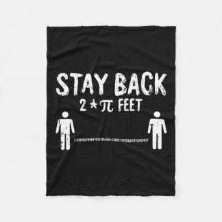 Cobertor De Velo Fique De Volta No Pi-Day Engraçado 3,14 Símbolos M