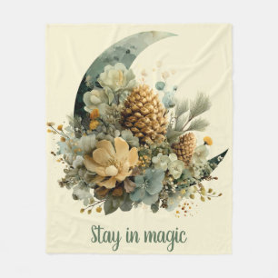 Cobertor De Velo Fique na Magic Winter Moon Design