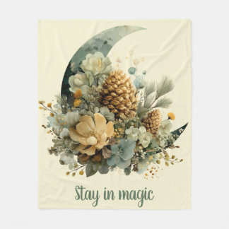 Cobertor De Velo Fique na Magic Winter Moon Design