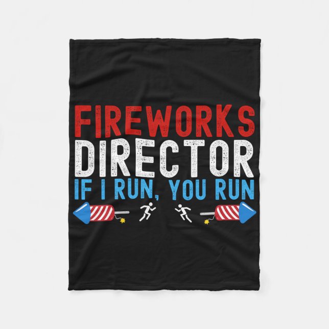 Cobertor De Velo Fireworks Diretor Americano Flag 4 De Julho 1 (Frente)