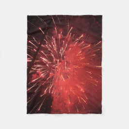 Cobertor De Velo Fireworks Fleece Blanket