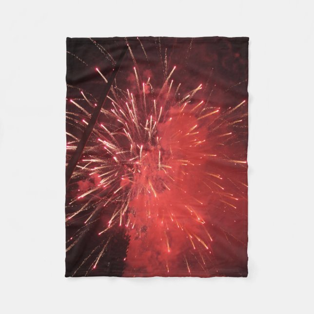 Cobertor De Velo Fireworks Fleece Blanket (Frente)