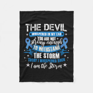 Cobertor De Velo Fita Azul _ Cancer Colorretal Colonscopia W