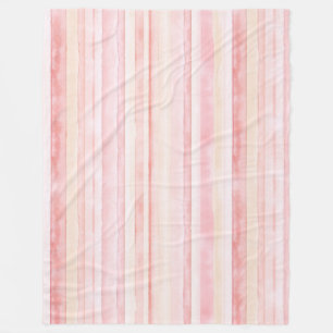 Cobertor De Velo Fitas de Creme Leve Rosa