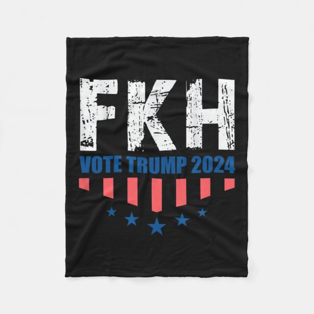 Cobertor De Velo Fkh Trump 2024 Foxtrot Kilo Hotel Funny (Frente)
