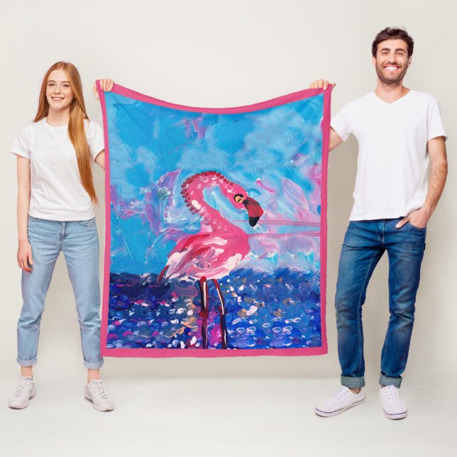 Cobertor De Velo Flamingo Bird (In Situ)