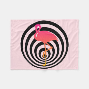 Cobertor De Velo Flamingo bonito nos círculos