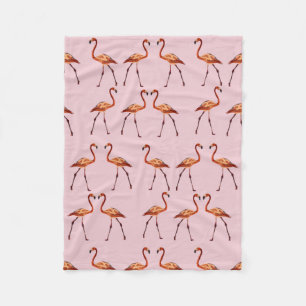 Cobertor De Velo Flamingo Fleece Blanket