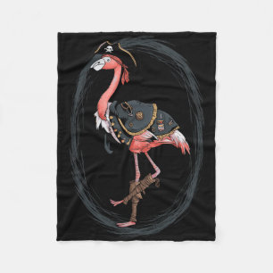 Cobertor De Velo Flamingo Pirate Dia de as Bruxas engraçado Ideia