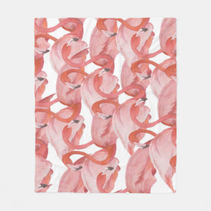 Cobertor De Velo Flamingo Watercolor: Padrão Invisível
