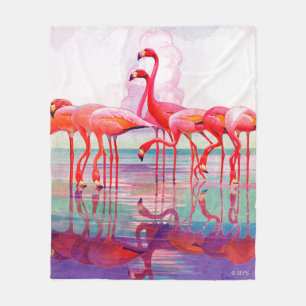 Cobertor De Velo Flamingos cor-de-rosa por Francis Lee Jacques