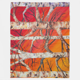 Cobertor De Velo Flancelo Vermelho e Sunset