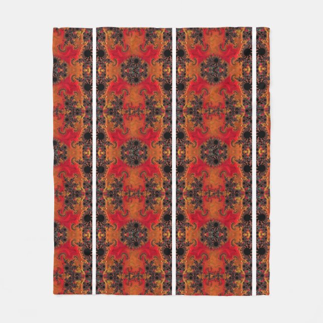 Cobertor De Velo Flancete de Fogo e Beleza (Frente)