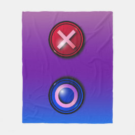 Cobertor De Velo Flece Blanket Com Botões De Votação De Jogo