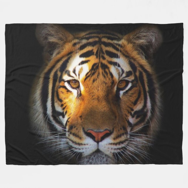 Cobertor De Velo Flece Blanket/Tigre (Frente (Horizontal))