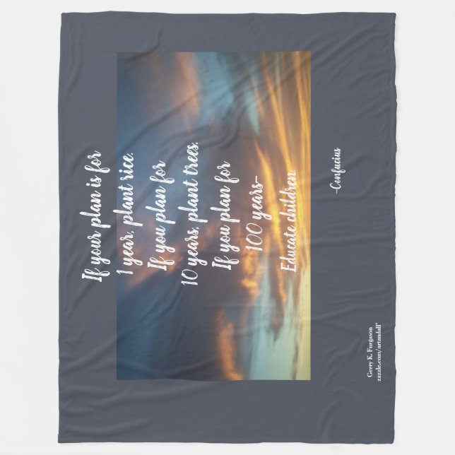 Cobertor De Velo Fleece Blanket (Frente)